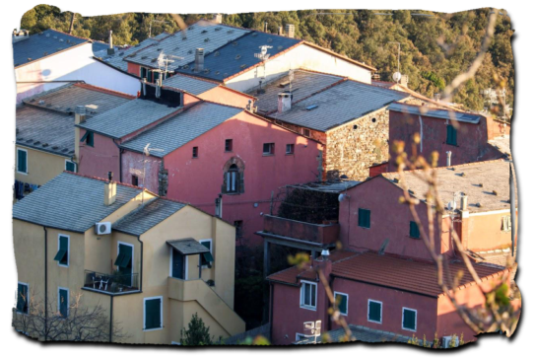 View from Punta Marmi. High on Montaretto Hill and "Night on the Island."